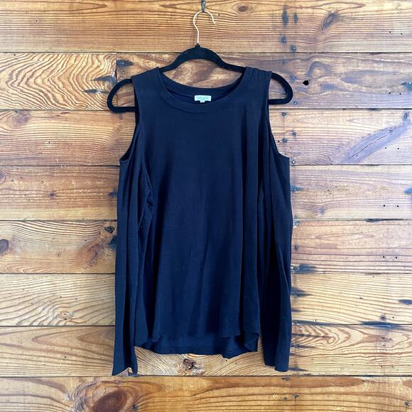 Splendid cold shoulder long sleeve top size large - Picture 1 of 4